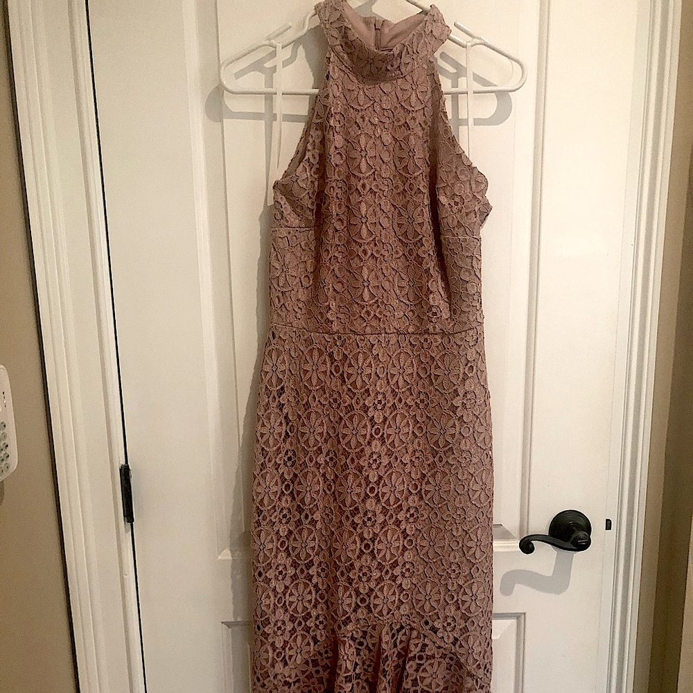 Enfocus mauve lace dress size 6